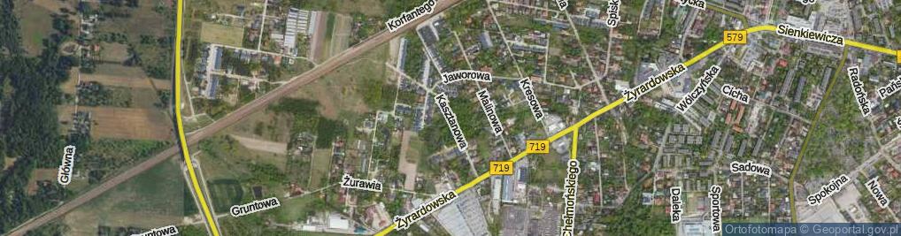 Zdjęcie satelitarne Kasztanowa ul.